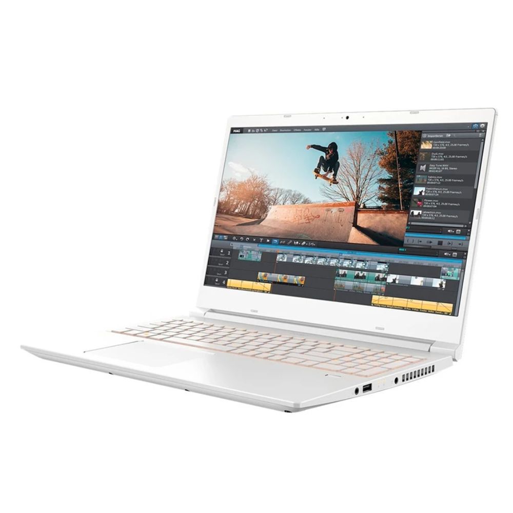 Imagen 2 del producto Laptop Acer ConceptD 3 15.6"" FHD, Intel Core i5-9300H, 512GB SSD, 16GB RAM, GeForce Quadro T1000 4GB, Win 10 Pro, blanco
