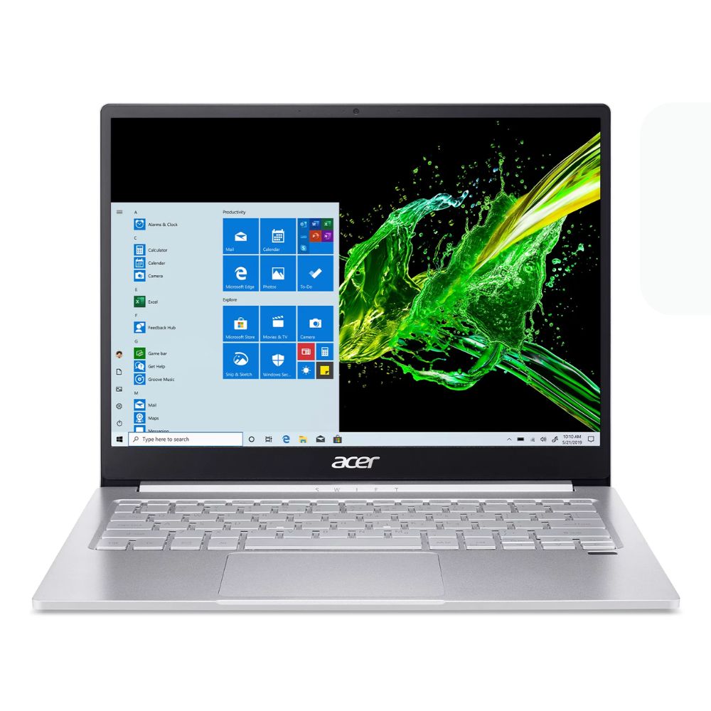 Laptop Acer Swift 3 SF313-52, 13.5" QHD, Intel Core i5-1035G4, 8GB RAM, 512GB SSD, Windows 11, teclado inglés, plata