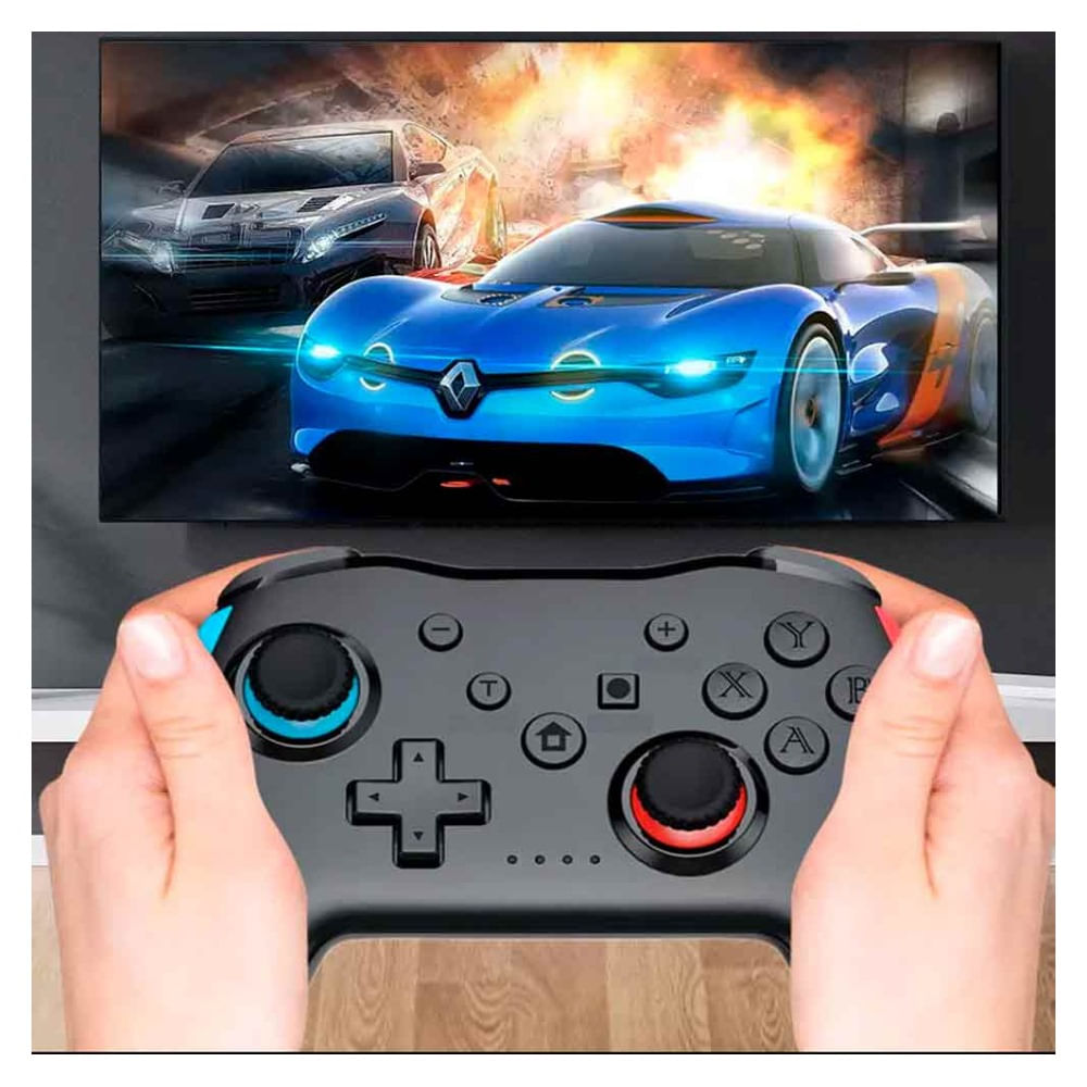 Imagen 2 del producto Mando para Nintendo Switch, alternativo, inalámbrico, conexión bluetooth, rojo/azul