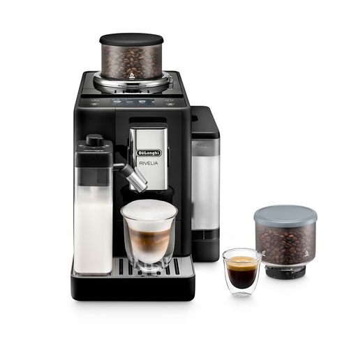 Cafetera De'Longhi Rivelia 1450W, capacidad 1.4 litros, 19 bares, negro