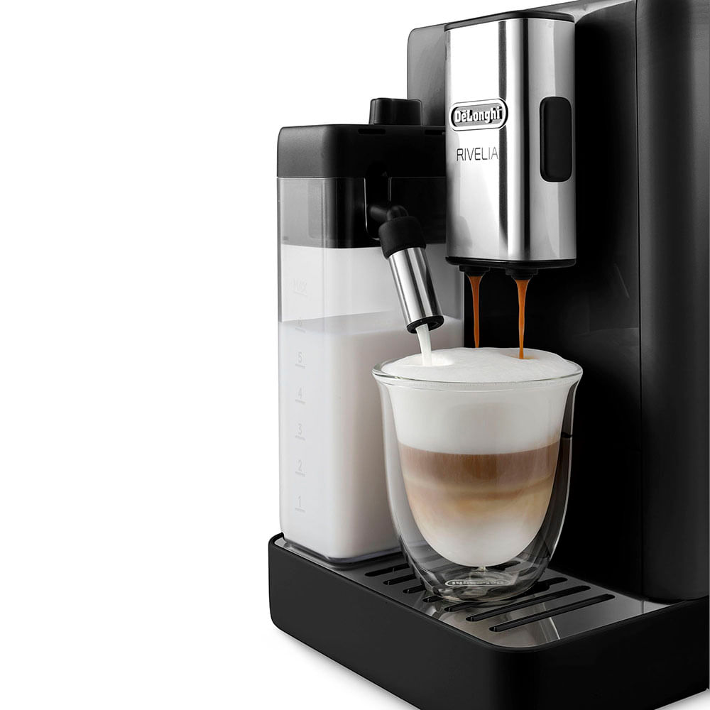 Imagen 2 del producto Cafetera De'Longhi Rivelia 1450W, capacidad 1.4 litros, 19 bares, negro