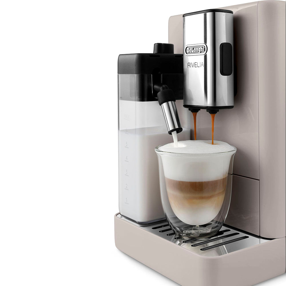 Imagen 2 del producto Cafetera De'Longhi Rivelia 1450W, capacidad 1.4 litros, beige