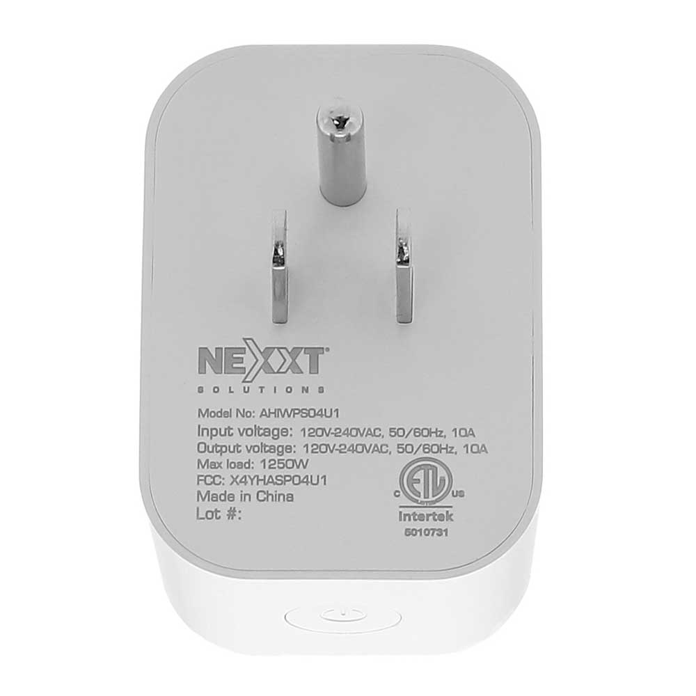 Imagen 2 del producto Enchufe inteligente wifi Nexxt AHIWPSO4U1 220V, 1 tomacorriente (reempacado)