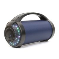 Parlante bluetooth Decibel Carry Tune 2 portátil 8.5W, luces RGB, Radio FM, conexión USB/Aux, Función True Wireless, azul (reempacado)