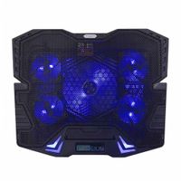 Cooler para laptop Coolbox Teraware máx. 17"", 2 puertos usb, 5 ventiladores, altura ajustable (reempacado)