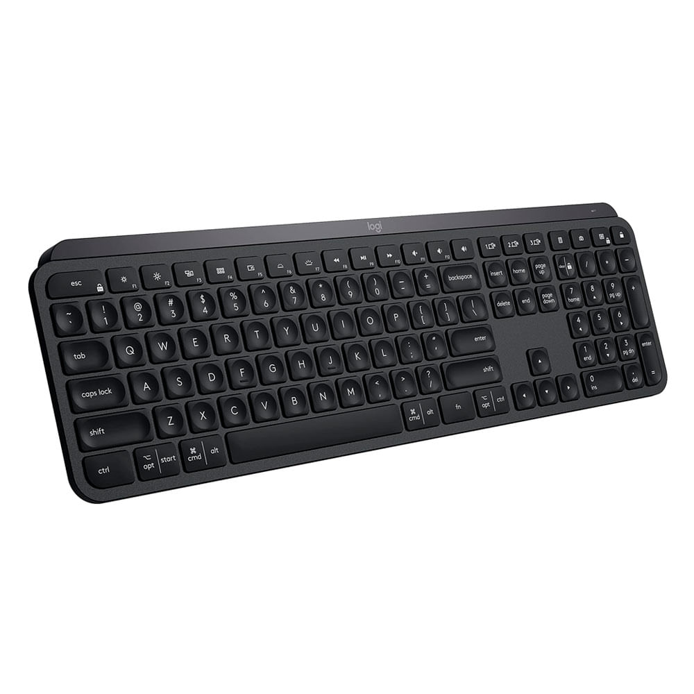 Imagen 2 del producto Teclado inalámbrico Logitech Teclado MX Keys S conexión bluetooth/receptor USB, multidispositivo, layout español, recargable, grafito