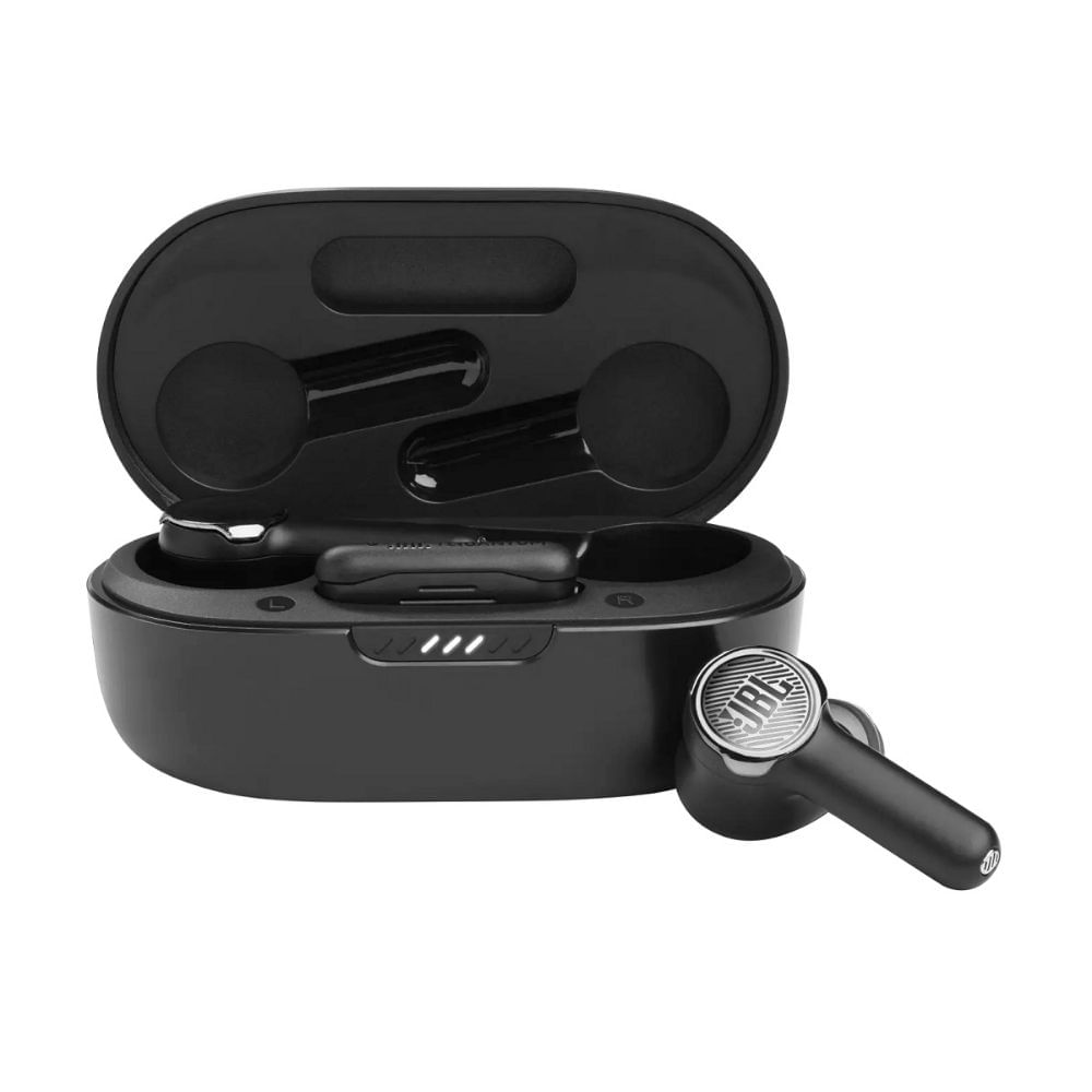 Audífonos bluetooth True Wireless JBL Quantum TWS resistente al agua IPX4, duración máx. 24 horas, cancelación de ruido, negro