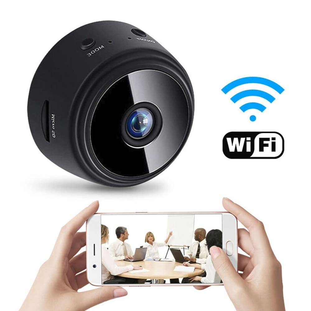 Imagen 2 del producto Reacondicionado: Mini cámara Genérico wifi, 1080P, infrarroja, recargable, negro