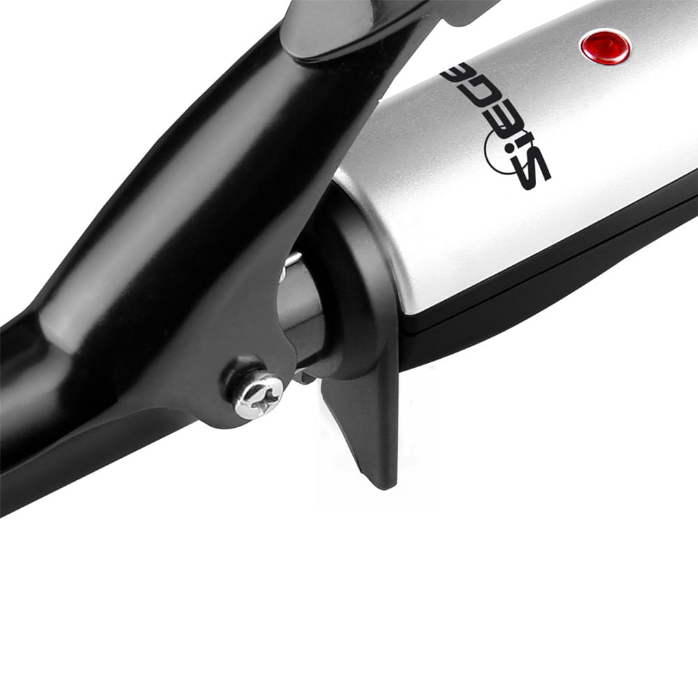 Imagen 2 del producto Reacondicionado: Rizador de cabello Siegen SG-2411 placas de cerámica + Tourmaline + Nanosilver, cilindro de 25 mm, negro