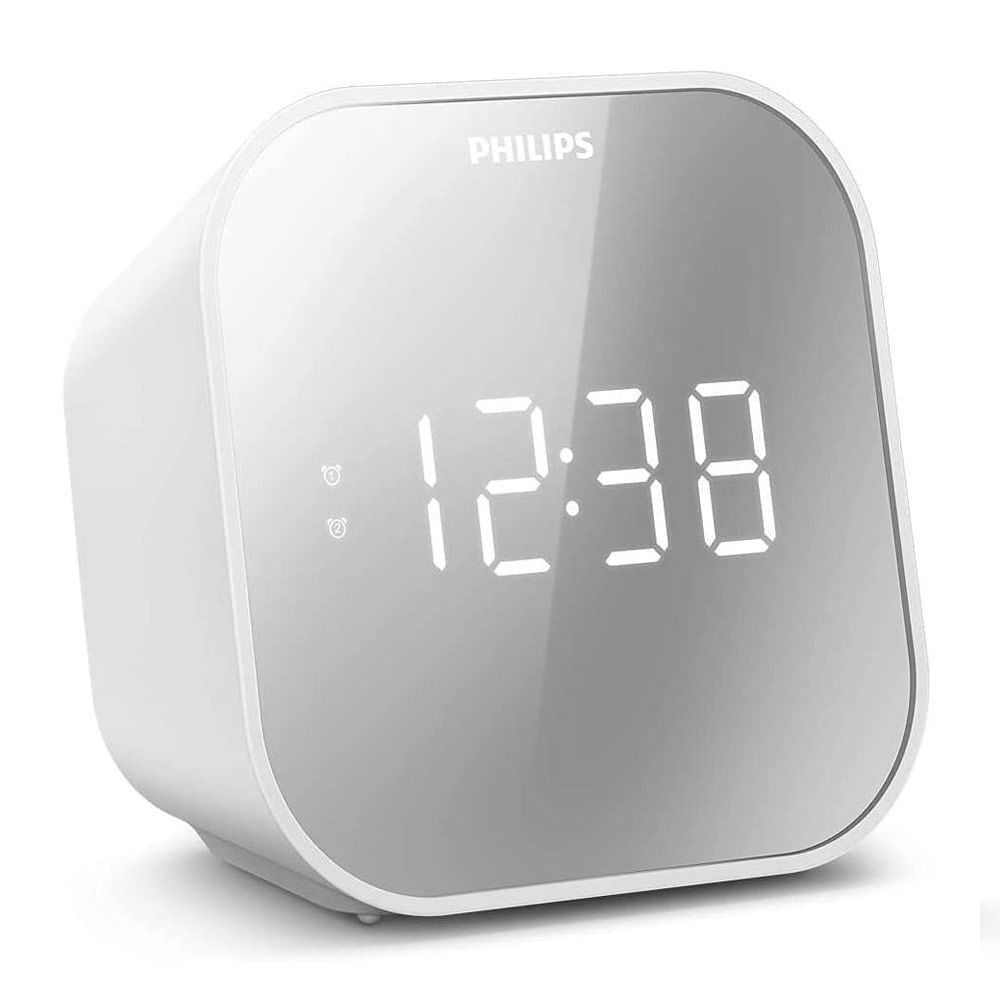 Imagen 2 del producto Reacondicionado: Radio reloj despertador Philips TAR4406 puerto usb, FM, blanco