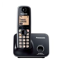 Reacondicionado: Teléfono inalámbrico Panasonic TG3711LCB, 2.4 Ghz, identificador de llamadas, batería larga duración, negro