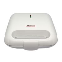 Reacondicionado: Sandwichera Thomas TH-952 750w, capacidad para 2 panes, blanca