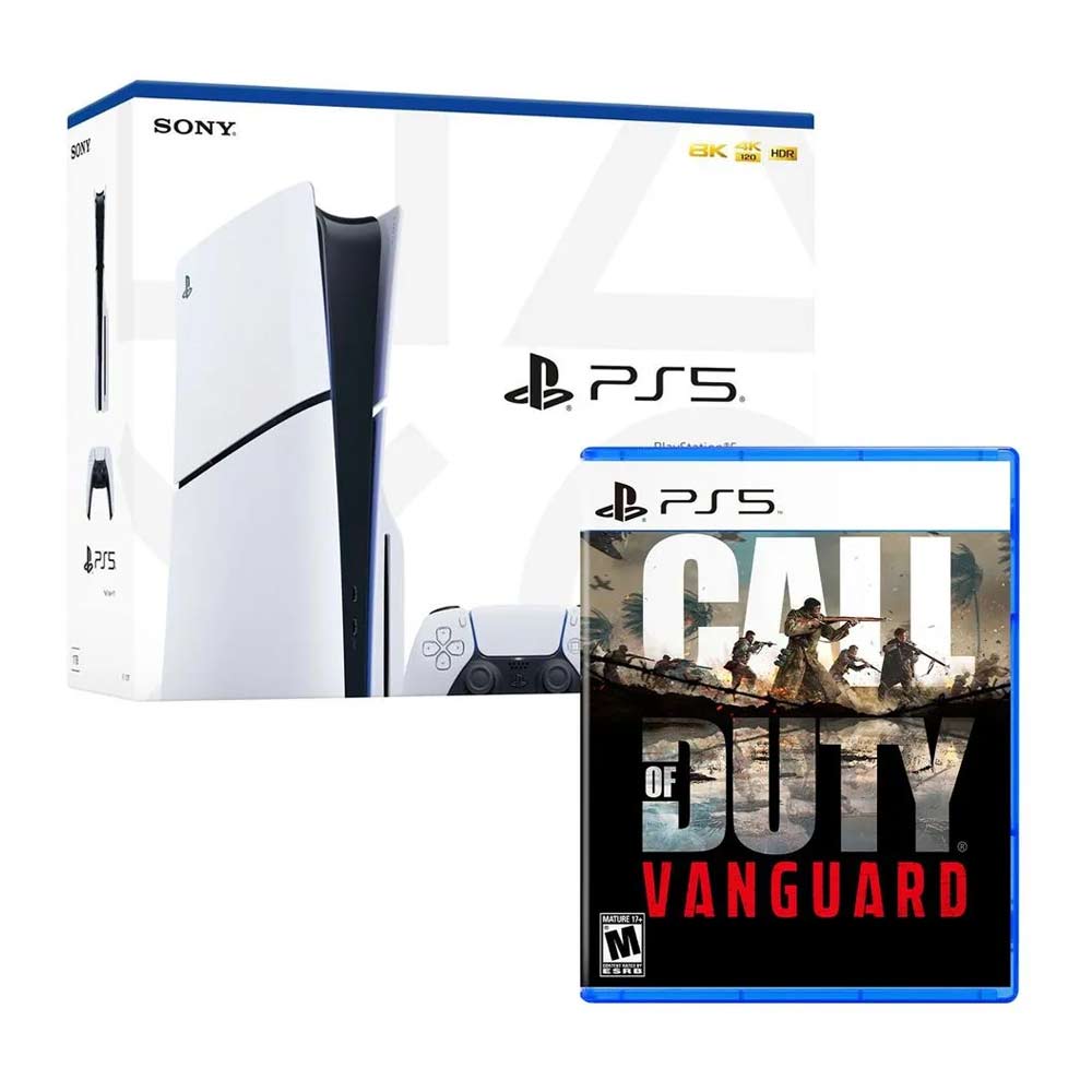 Consola Playstation 5 Slim con lector de discos, 1TB + Juego Call of Duty Vanguard