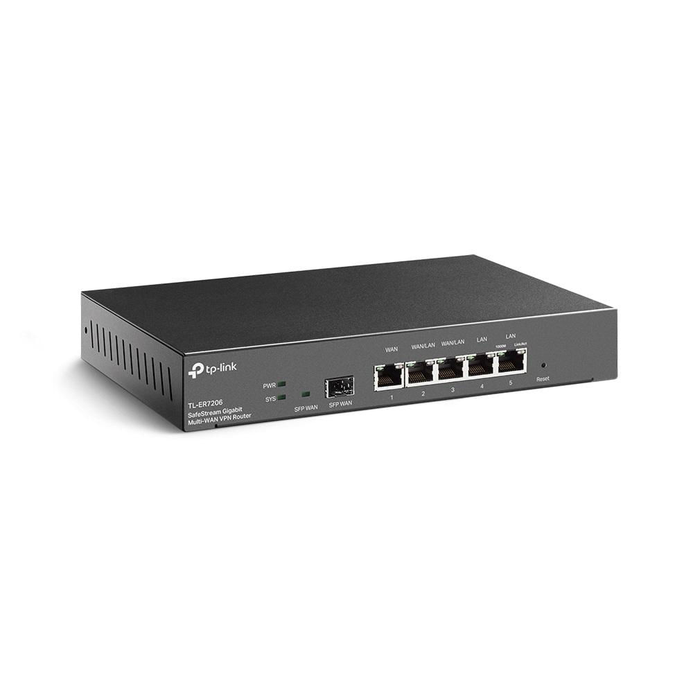 Enrutador VPN TP-Link ER7206 Omada Load Balance 6 puertos, rendimiento 291.6 Mbps