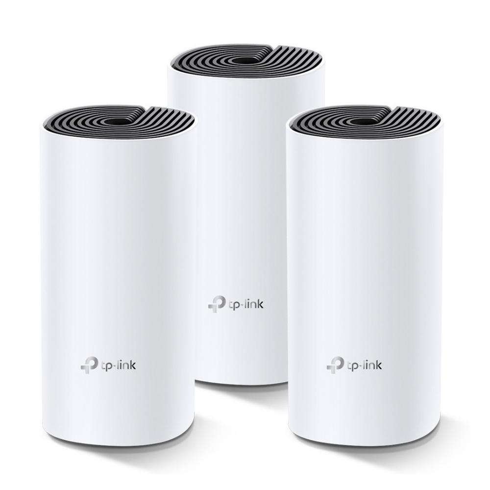 Sistema Wi-Fi Mesh TP-Link Deco M4 AC1200 pack x3, doble banda, 300 Mbps, 867 Mbps, 2 puertos Gigabit, 2 antenas internas