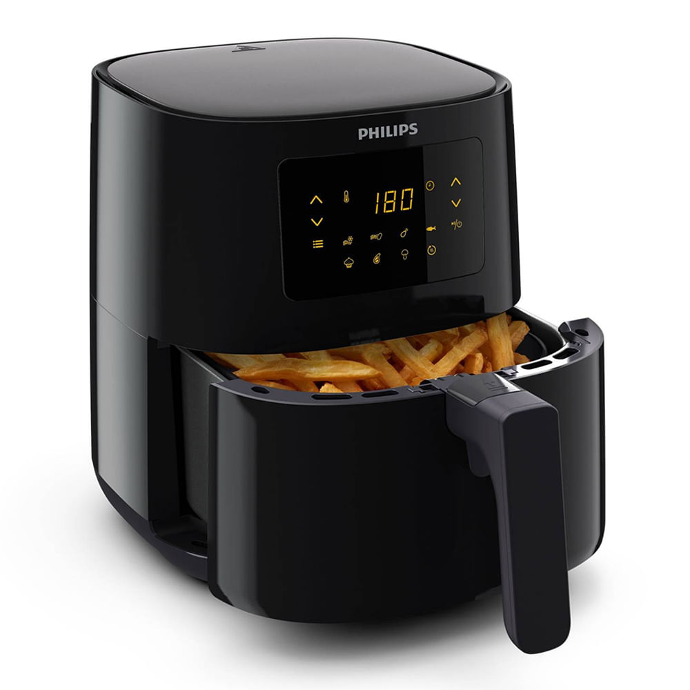 Imagen 2 del producto Freidora de aire Philips HD9252_90 1400 W, capacidad 4.1 litros, panel digital, negro