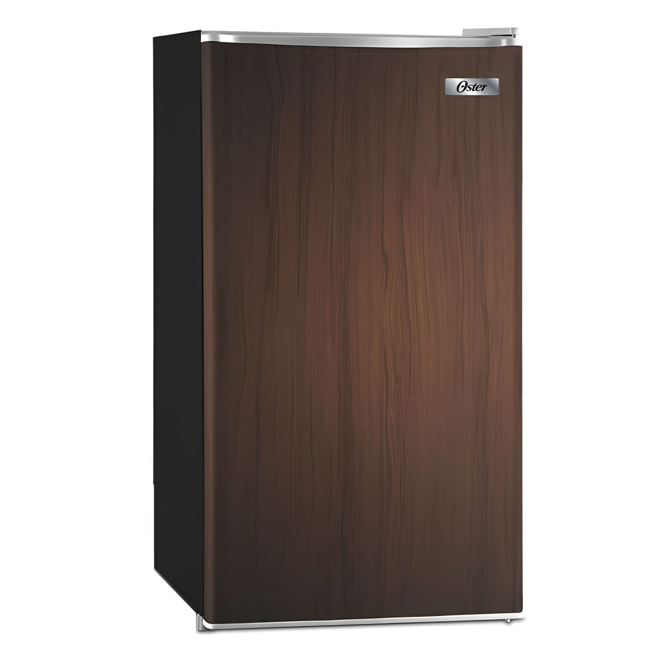 Frigobar Oster OSPMB91WF capacidad 91 litros, luz interior, diseño de madera