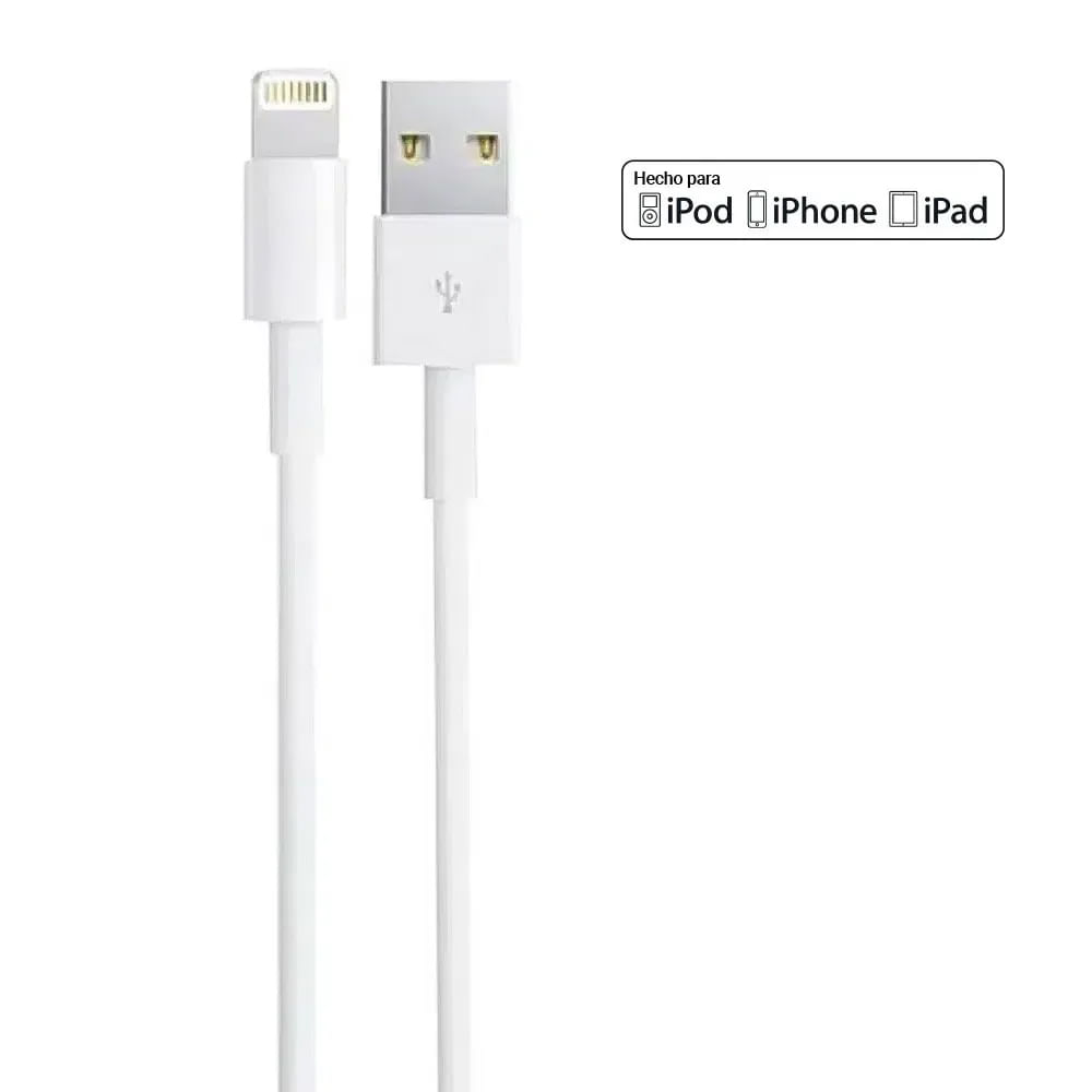 Imagen 2 del producto Reacondicionado: Cable lightning a usb iBox, 1m, hecho para Apple MFi, blanco