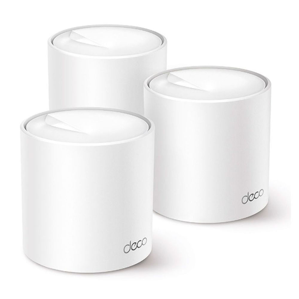 Imagen 1 del producto Sistema Wi-Fi TP-Link Mesh, Deco X50, 3 pack, puertos Gigabit, impulsado por IA, AX3000, blanco
