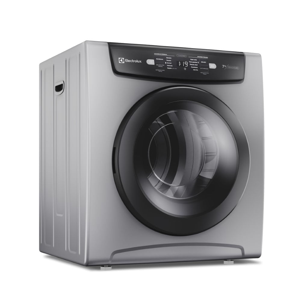 Imagen 2 del producto Secadora de ropa Electrolux EDEJ07D2JSYG 1250W, capacidad 7 kg, 5 niveles de temperatura, acero inoxidable, gris