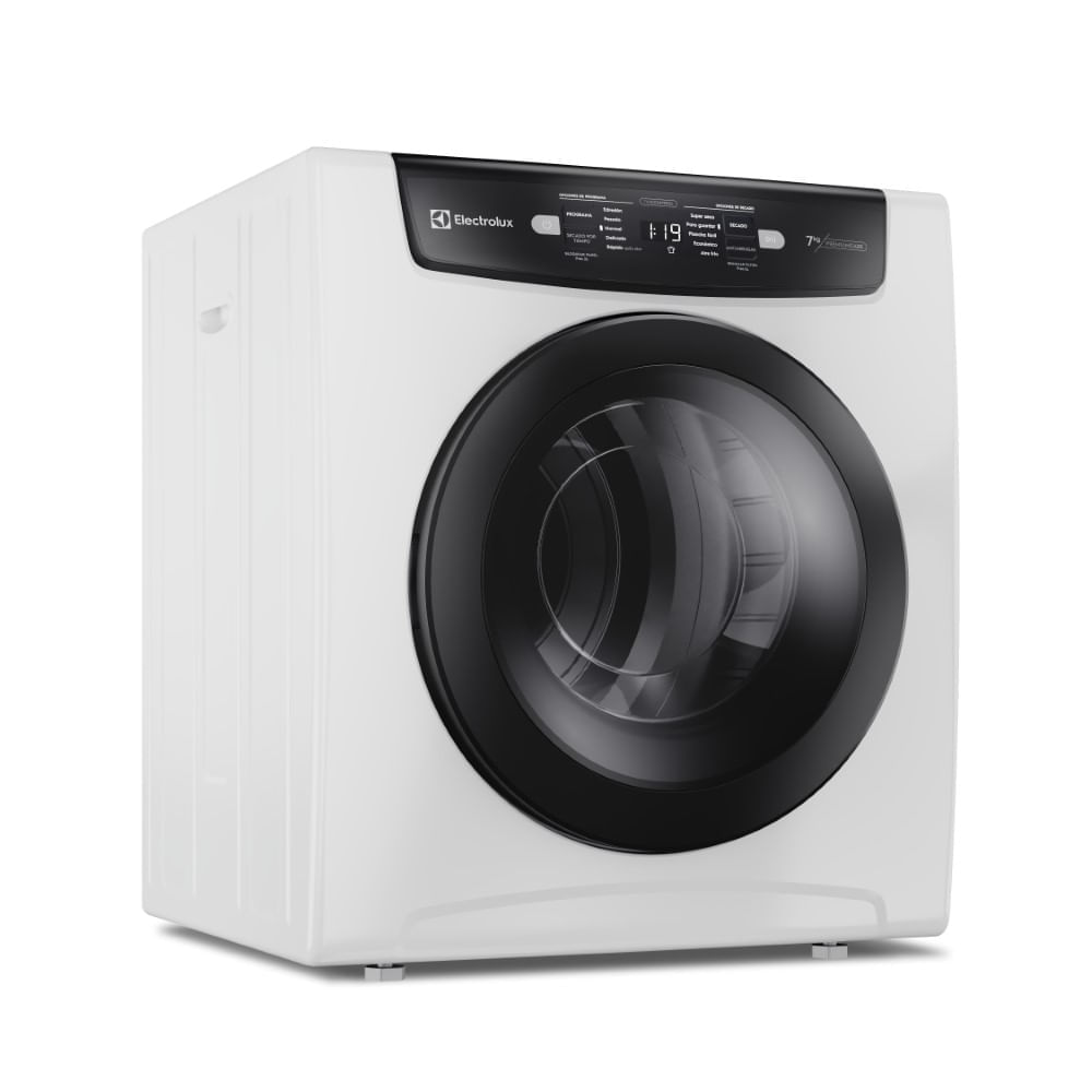 Imagen 2 del producto Secadora de ropa Electrolux EDEJ07D2JSYW 1250W, capacidad 7 kg, 6 programas de secado, 5 niveles de temperatura, acero inoxidable, blanco