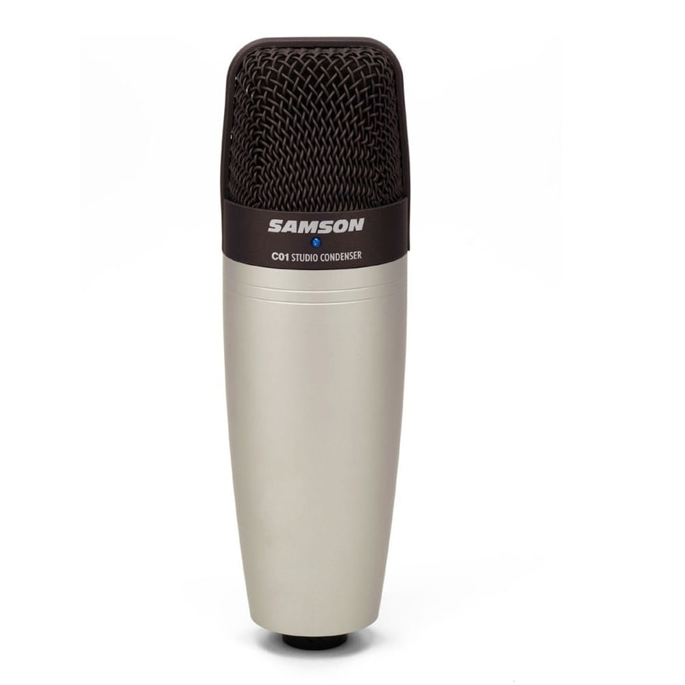 Micrófono condensador Samson C01 40Hz a 18000 Hz, plateado