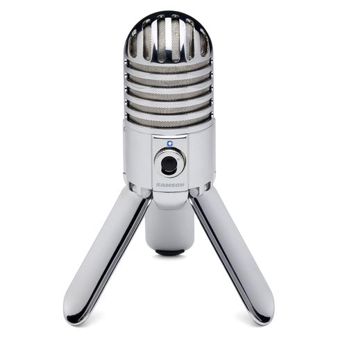 Micrófono Samson K669 Meteor Mic de condensador, cardioide, alámbrico, conexión USB, 20Hz-20kHz, plateado