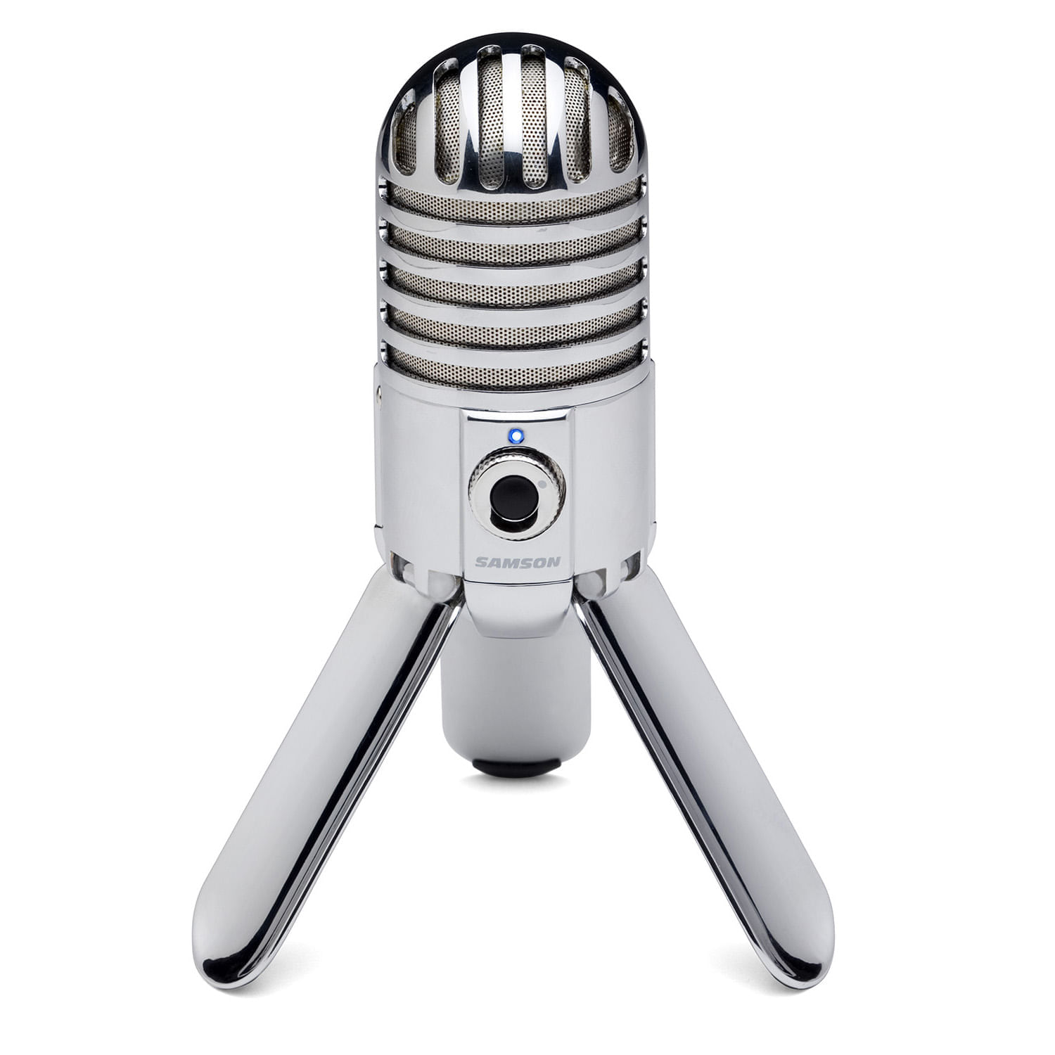Micrófono Samson K669 Meteor Mic de condensador, cardioide, alámbrico, conexión USB, 20Hz-20kHz, plateado