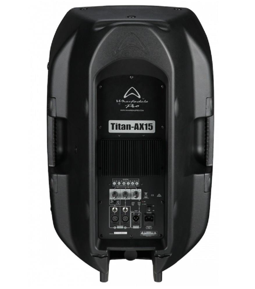 Imagen 2 del producto Parlante activo Wharfedale Titan-AX15 15"" 420W, 6 posiciones DSP, resistente al agua IP54, negro