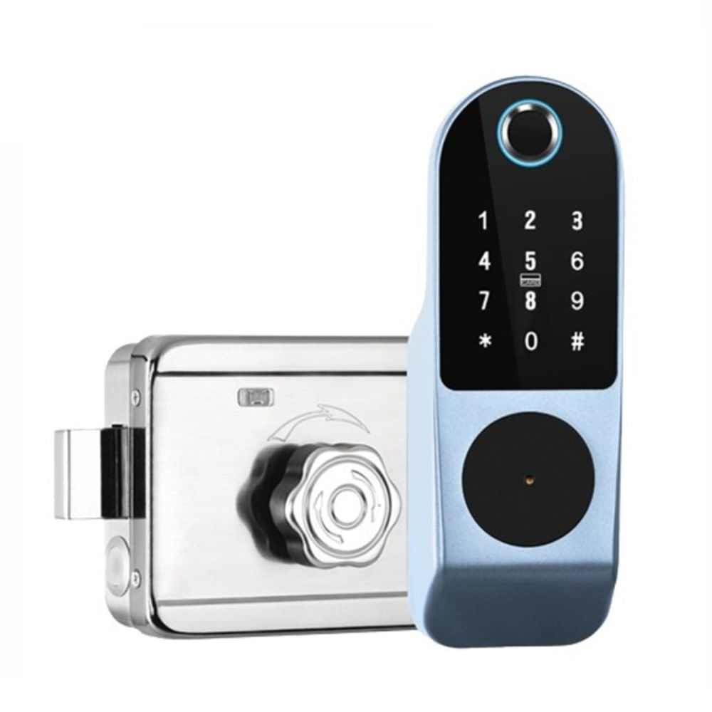 Cerradura Digital Smart Tech Care 5 modos tipo RIM + A prueba de agua,Plomo