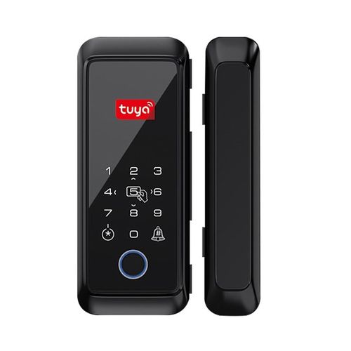 Cerradura Digital Smart para puerta de Vidrio Tech Care con 4 modos, Negro