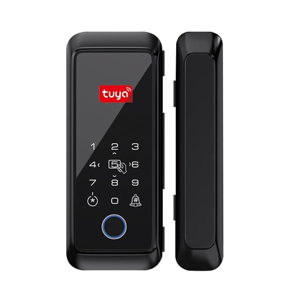 Cerradura Digital Smart para puerta de Vidrio Tech Care con 4 modos, Negro