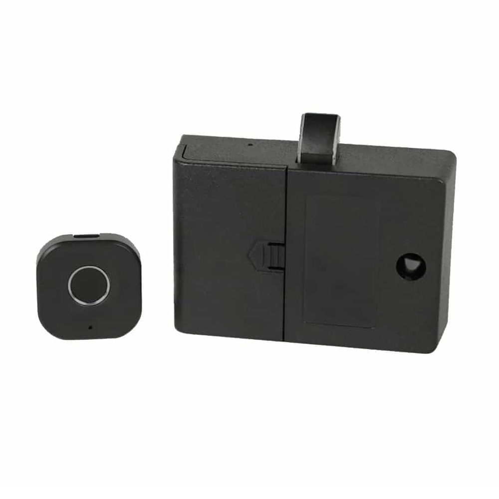 Cerradura Inteligente Gabinete Tech Care + Huella Digital, Negro