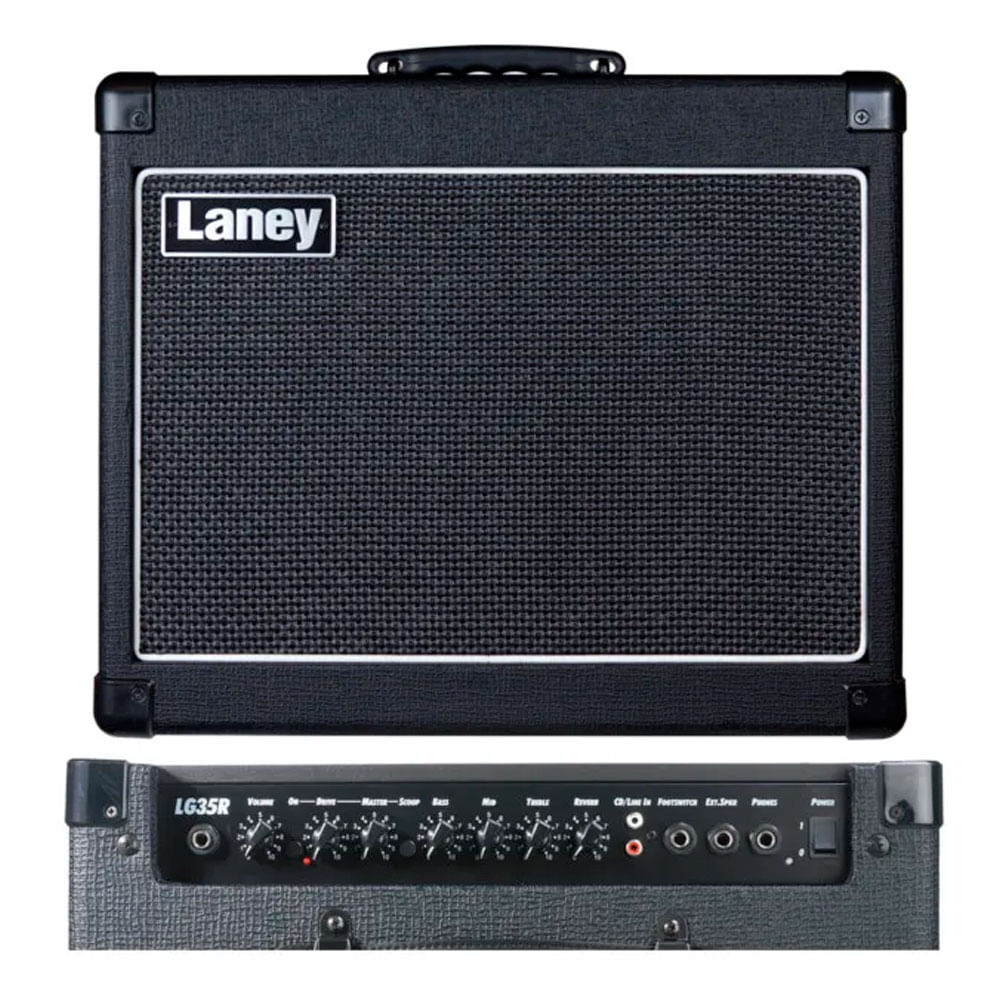 Amplificador de guitarra Laney LG35R 35W, 2 canales, entrada para CD, negro