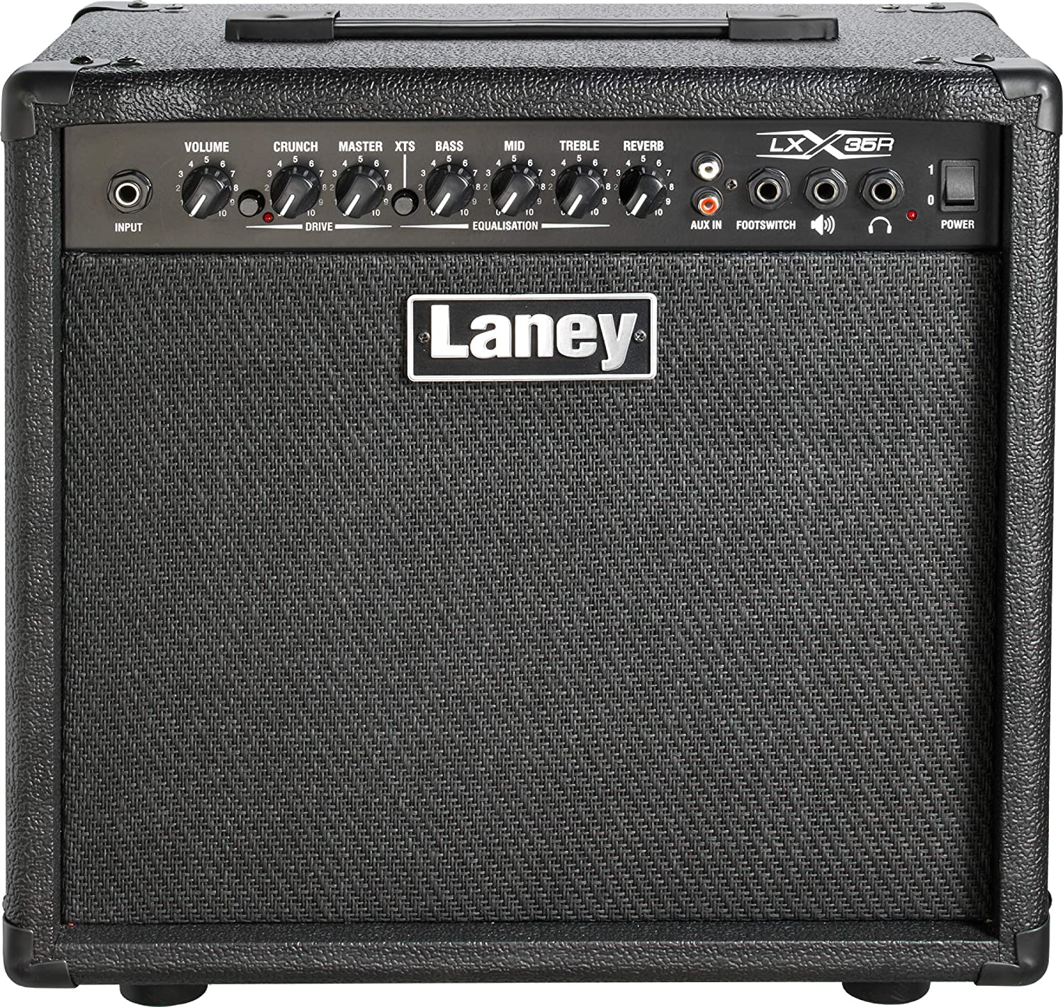 Amplificador de guitarra eléctrica Laney LX35R 35W, 2 canales, EQ de 3 bandas, negro