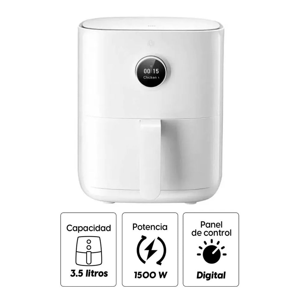 Imagen 2 del producto Freidora de aire Xiaomi Mi Smart Air Fryer digital, 1500w, 3.5 litros, blanco (reempacado)