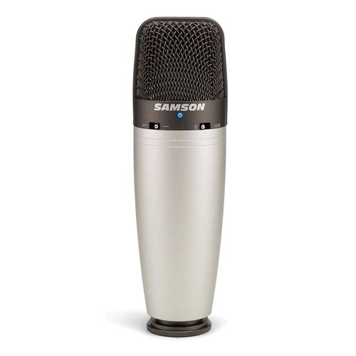 Micrófono condensador Samson C03, multipatrón, 40 Hz-18000 Hz, cápsula 19mm, gris