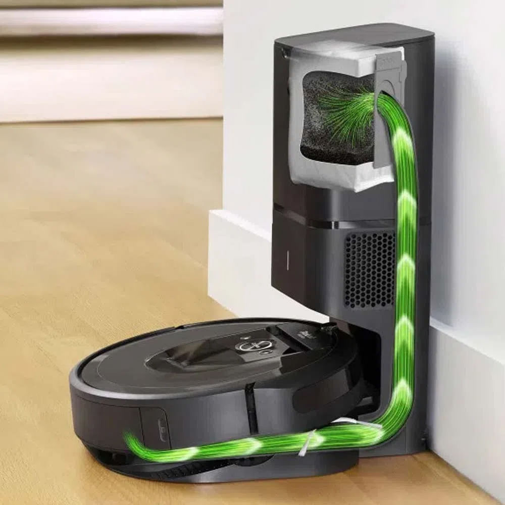 Imagen 2 del producto Aspiradora iRobot Roomba-i7P autonomía 90 minutos, control Alexa o Google Assistant, vacía residuos automáticamente, negro (reempacado)
