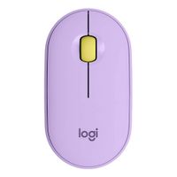 Reacondicionado: Mouse inalámbrico Logitech Pebble M350 bluetooth, 1000 dpi, 3 botones, usa pila, lavanda