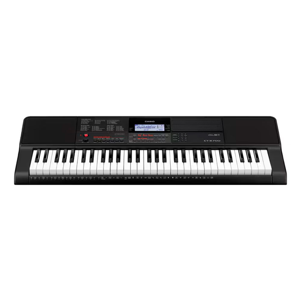 Imagen 2 del producto Teclado Casio CT-X700 7.5W, 61 teclas, 48 notas, 600 tonos, pantalla LCD, negro