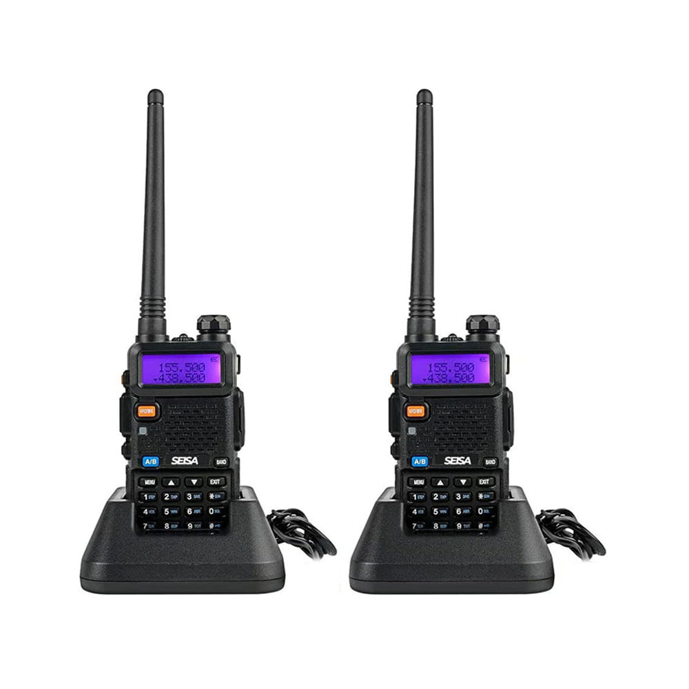 Radios Walkie Talkie Profesional, ST UV5R Seisa, 128 Canales 10km Alcance