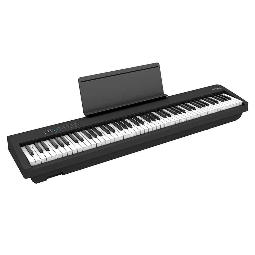 Piano digital Roland FP-30X 88 teclas, polifonía de 256 notas, 342 tonos, 4 modos de teclado, negro