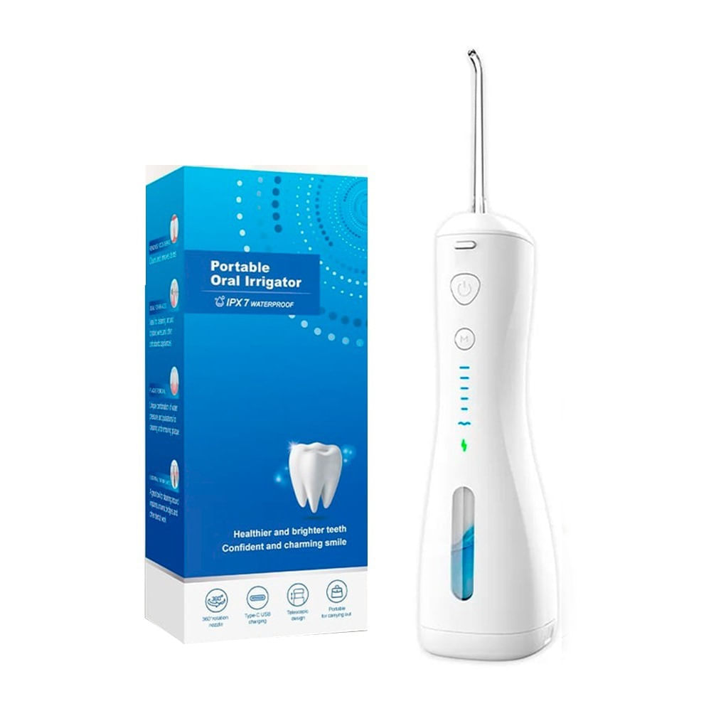 Imagen 2 del producto Irrigador Bucal Tech Care 6 Modos + 4 Boquillas + estuche, Blanco