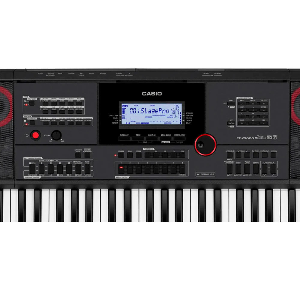 Imagen 2 del producto Teclado Casio CT-X5000 61 teclas, polifonía de 64 notas, 800 tonos, negro