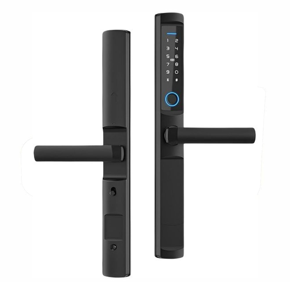 Cerradura Inteligente Tech Care 5 modos para puerta aluminio + A prueba de Agua, Negro