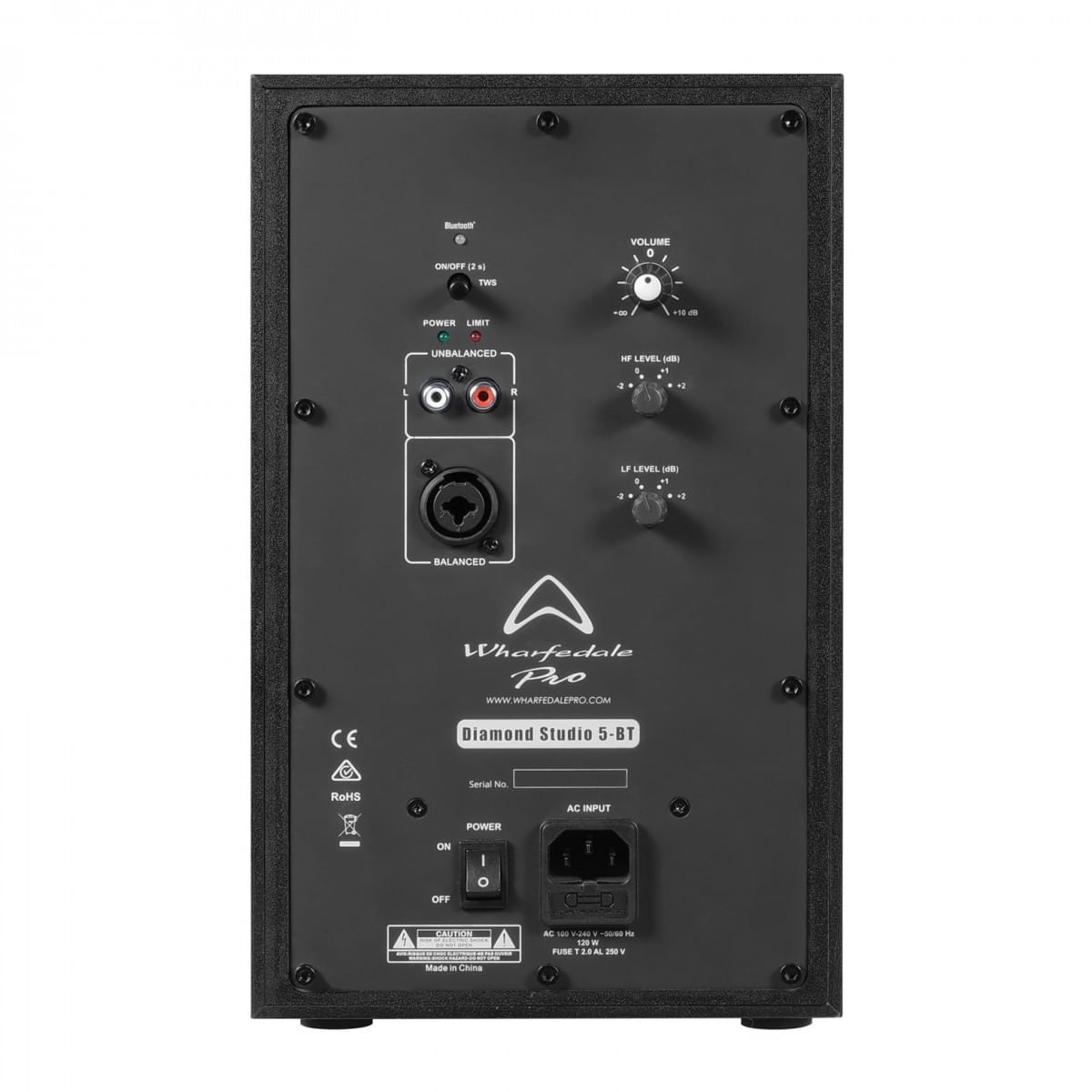 Imagen 2 del producto Monitor Activo Diamond Studio 5"" 140w, conexión Bluetooth, 45Hz-25KHz, negro