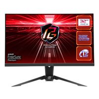 Monitor gamer plano Asrock PG32QF2B 31.5"" Panel VA, QHD (2560 x 1440), 165Hz, 1ms, entradas HDMI/ DisplayPort