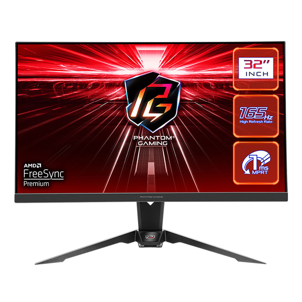Monitor gamer 31.5" Asrock PG32QF2B Panel VA, QHD (2560 x 1440), 165Hz, 1ms, entradas HDMI/ DisplayPort