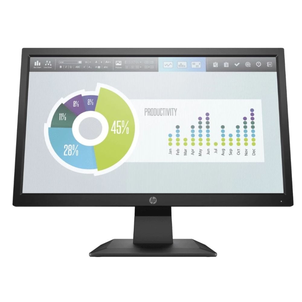 Monitor HP P204V 19.5 HD 60Hz 5ms VGA HDMI Negro