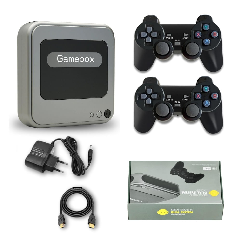 Consola Retro Game Box 64 GB, 30 mil juegos , gris